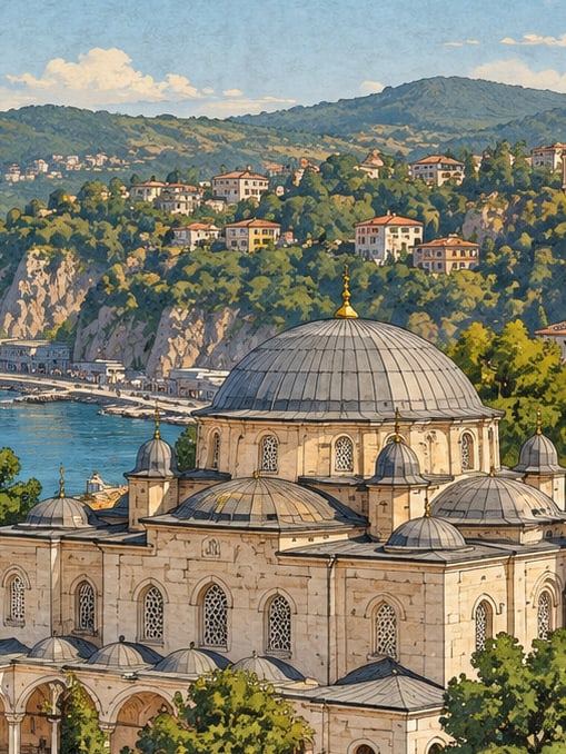 Zeichnung: Neue Moschee, Zonguldak