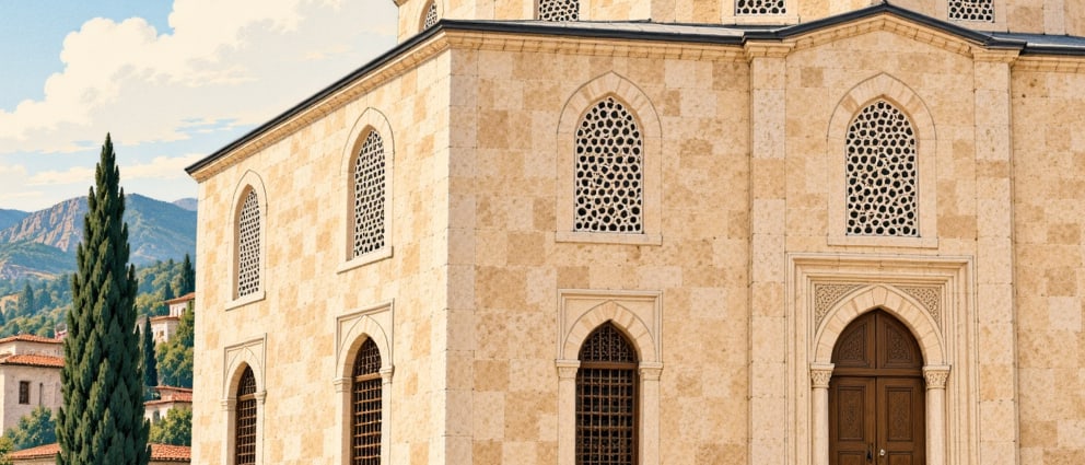 New Mosque (sinagog) çizimi, Tekirdağ