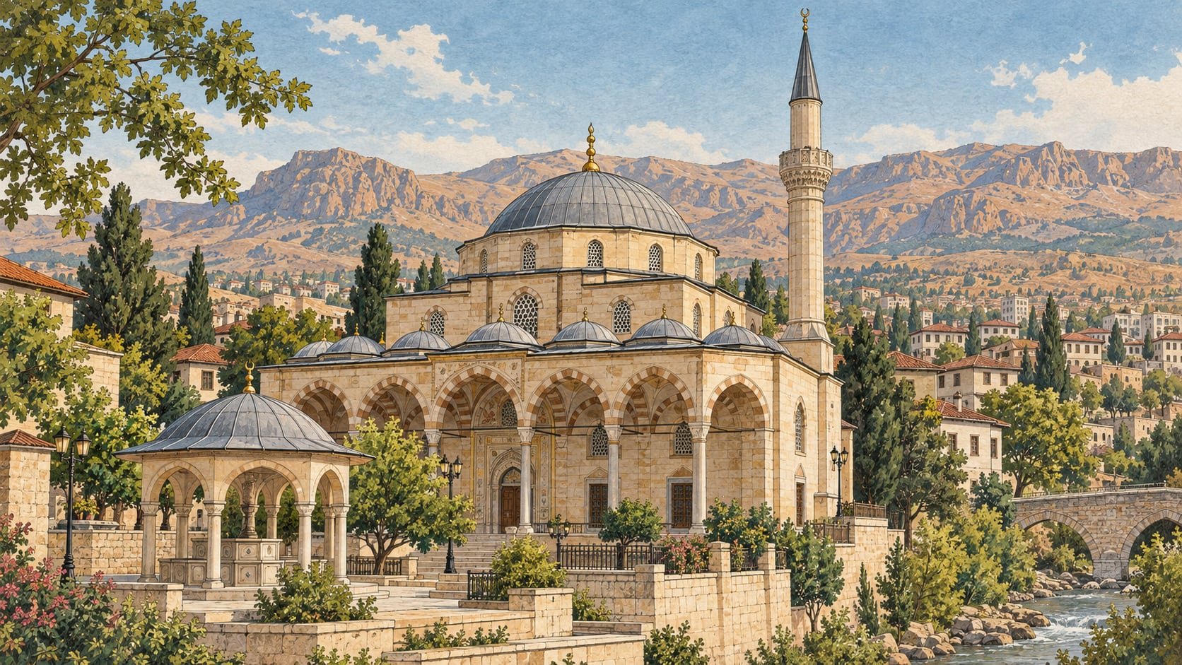 New Mosque çizimi, Malatya
