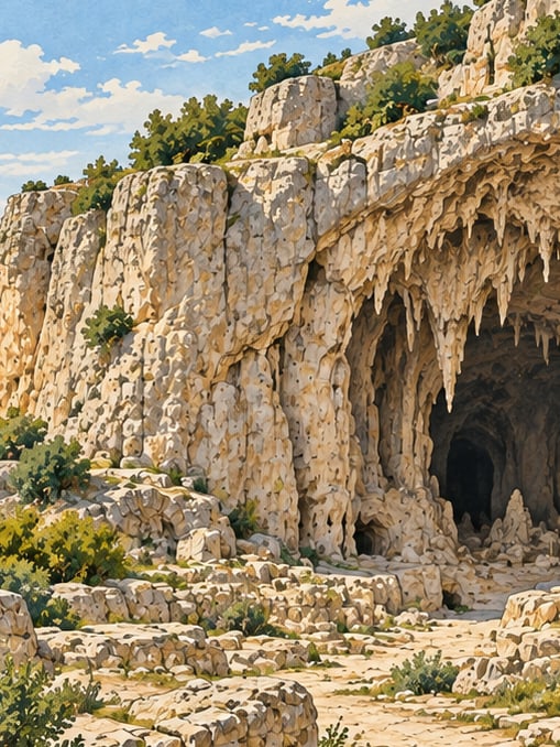 Zeichnung: Höhle Neue Welt, Karaman