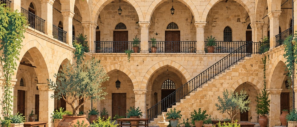 New Caravanserai çizimi, Gaziantep