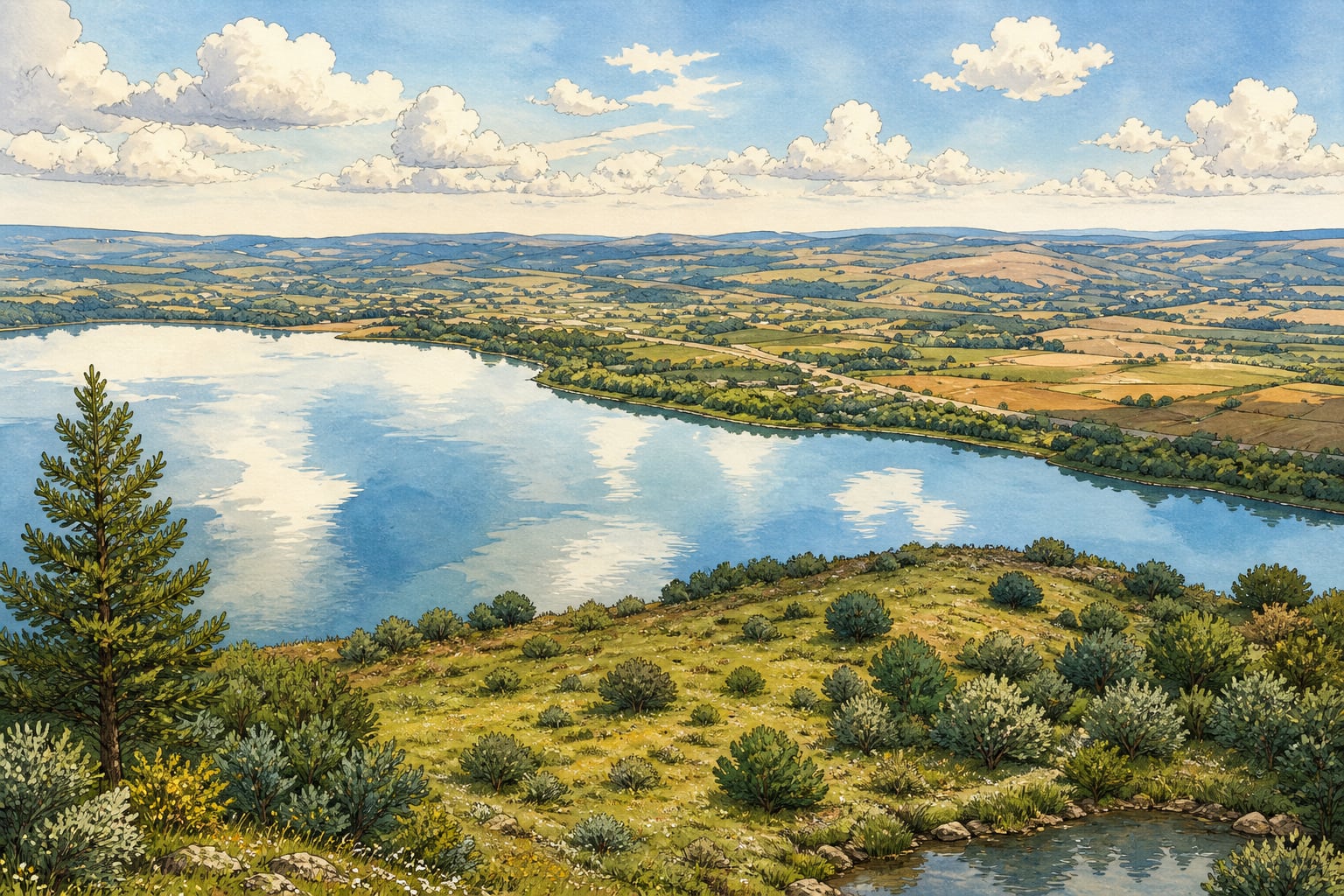 Yeniçağa Lake çizimi, Bolu