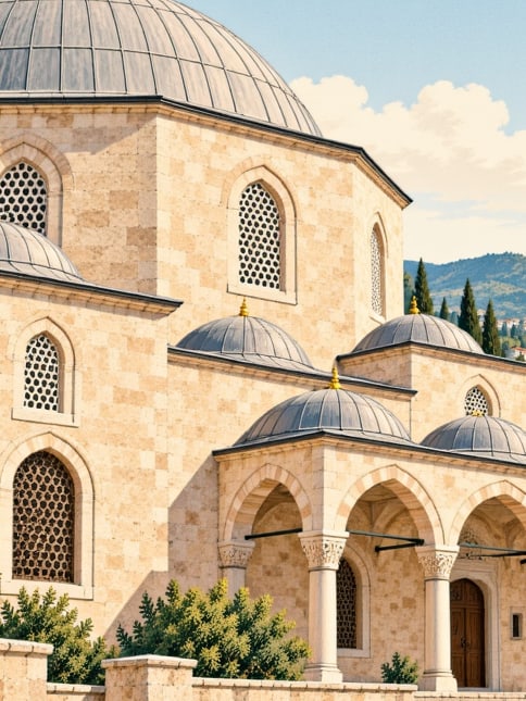 Zeichnung: Yenipınar-Moschee, Adıyaman