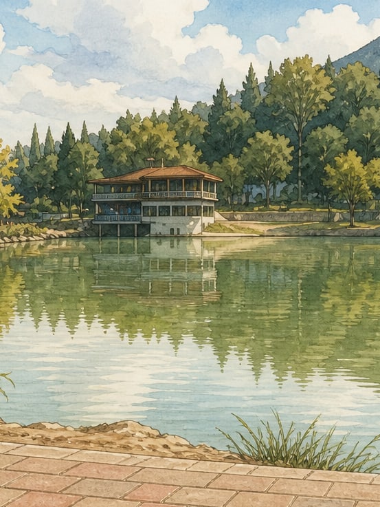 Zeichnung: Yenişehir-See, Hatay