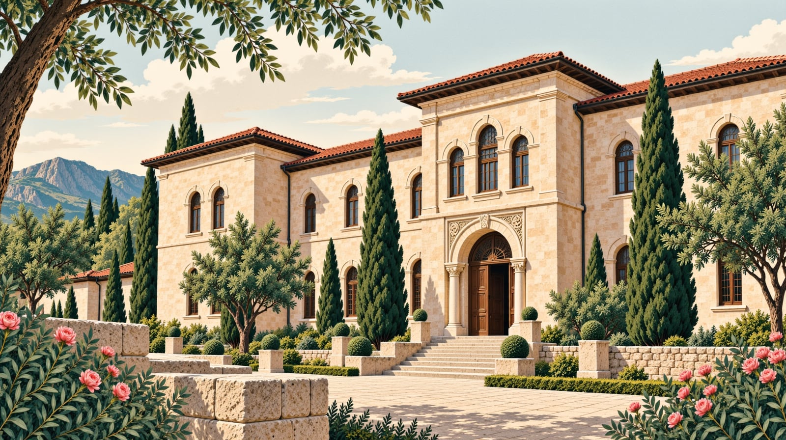 Yenişehir Şemaki House Museum çizimi, Bursa