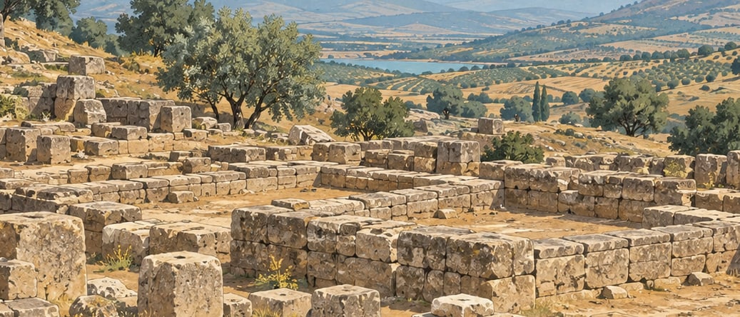 Yesemek Archaeological Site çizimi, Gaziantep