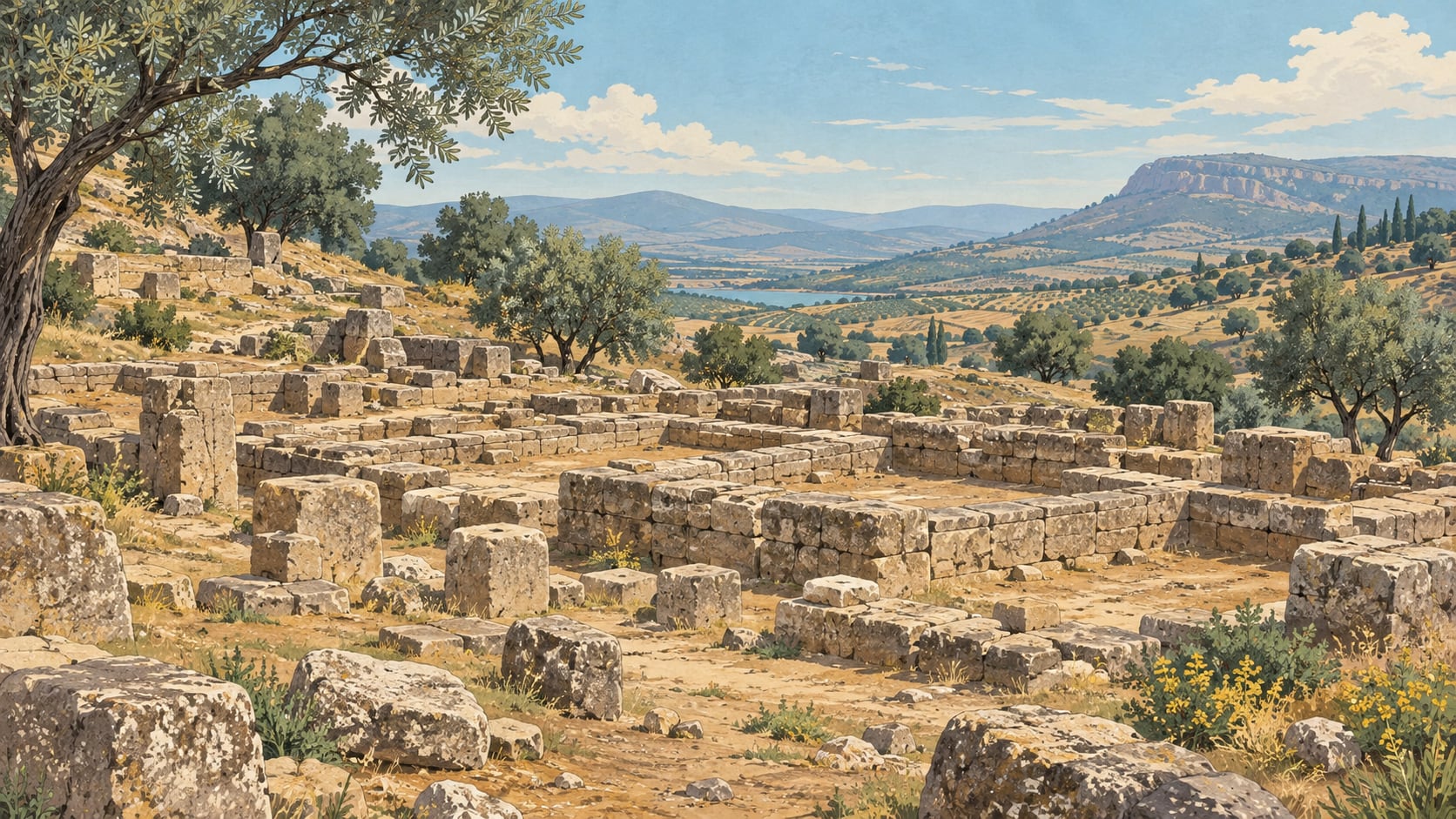 Yesemek Archaeological Site çizimi, Gaziantep