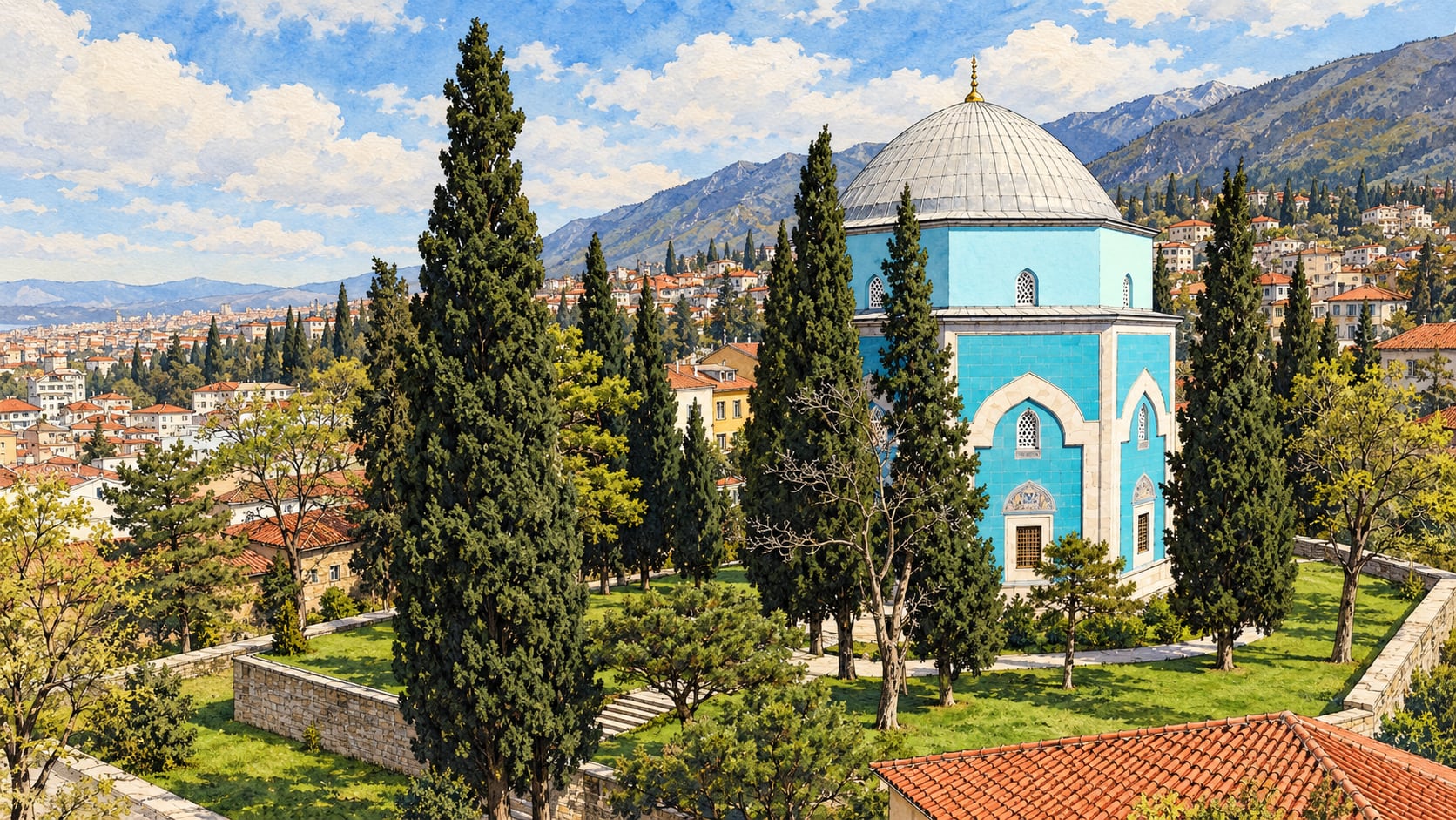 Yeşil Complex çizimi, Bursa