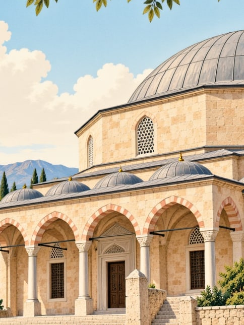 Zeichnung: Kirchenmoschee Yeşilburç, Niğde