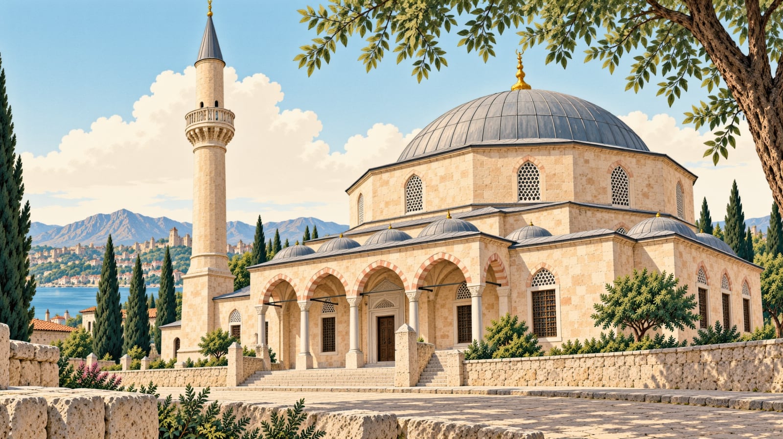 Yeşilburç Church Mosque çizimi, Niğde