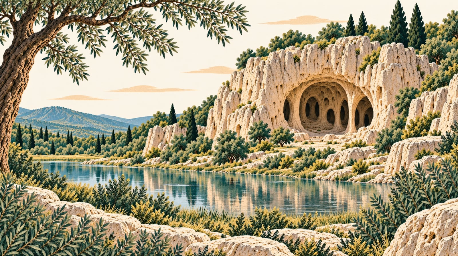 Yeşildirek Cave çizimi, Karaman