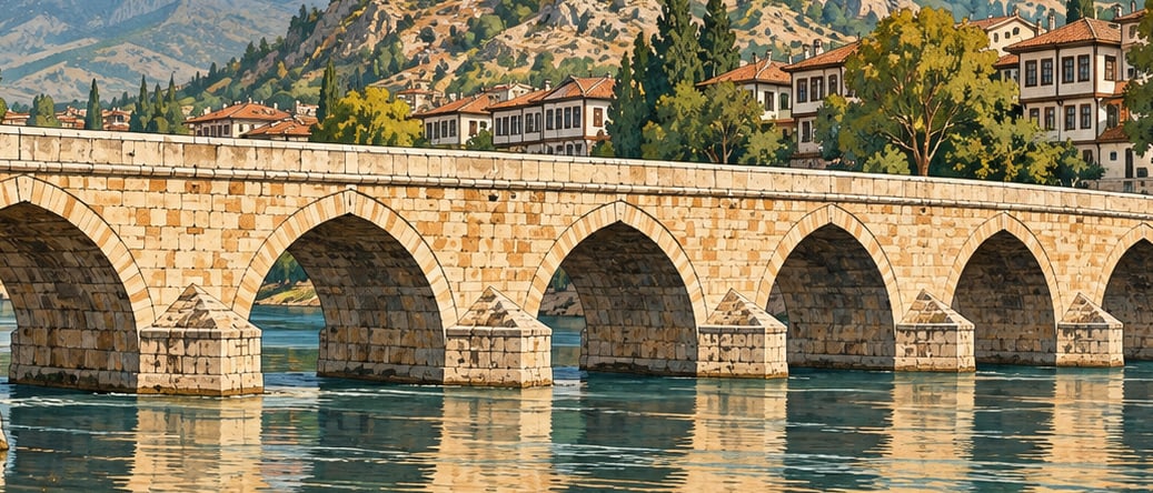 Yeşilırmak Bridge çizimi, Tokat