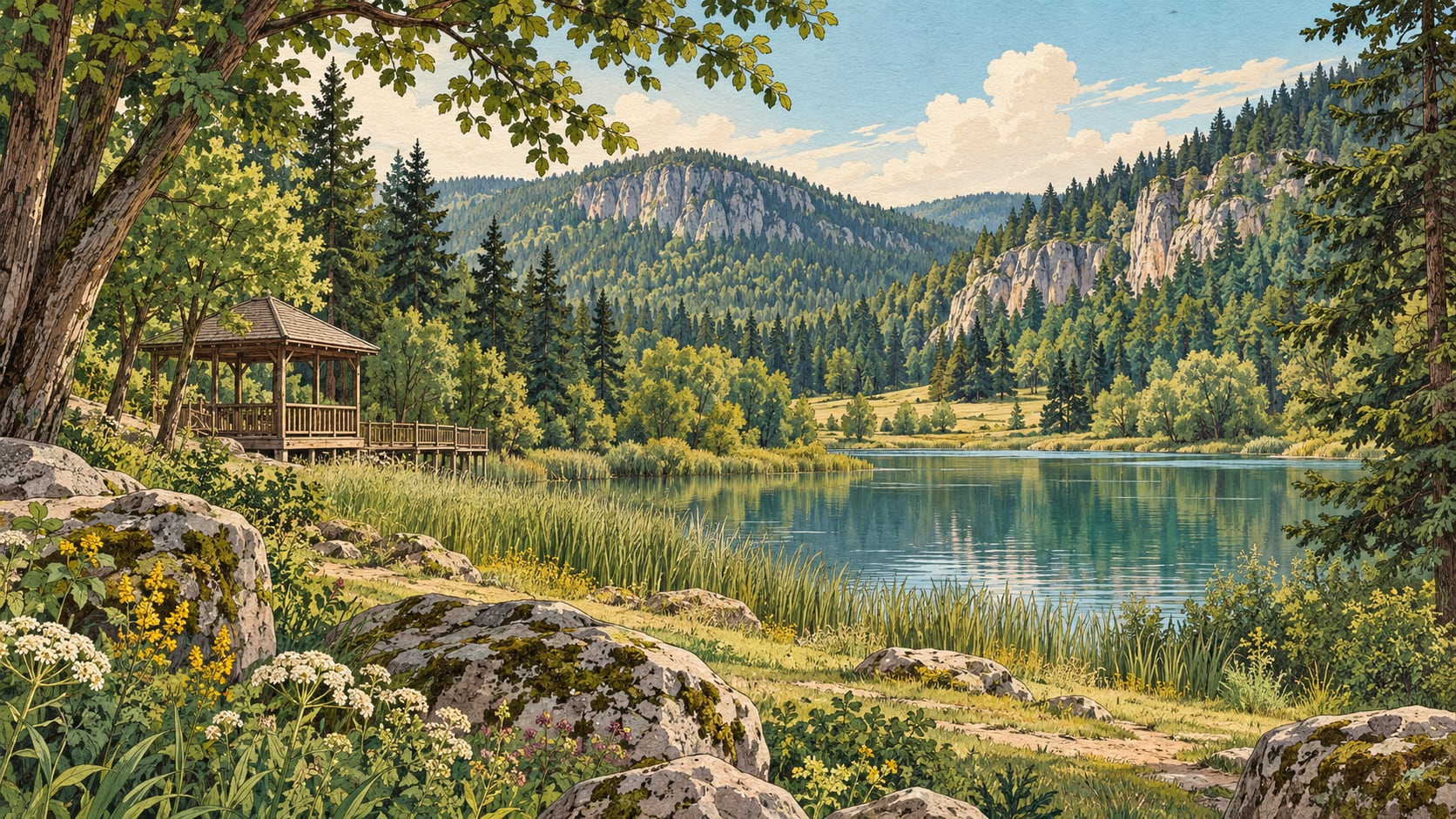 Yeşilyuva Nature Park çizimi, Kastamonu