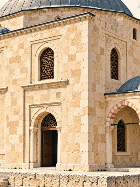 Zeichnung: Grabmal Yıldırım Bayezid, Bursa