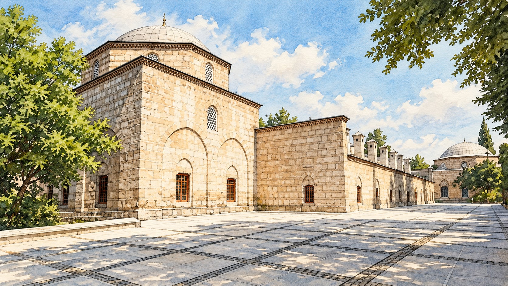 Yıldırım Madrasa çizimi, Bursa