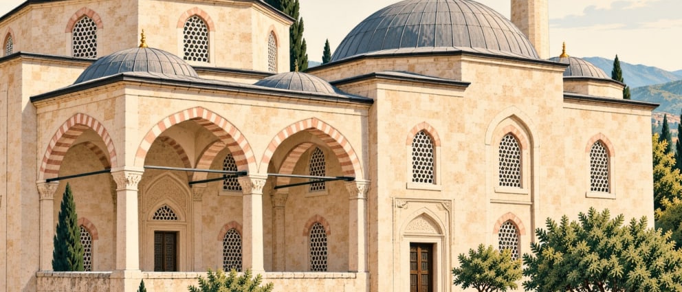 Yukarı Tekke Cami çizimi, Bolu