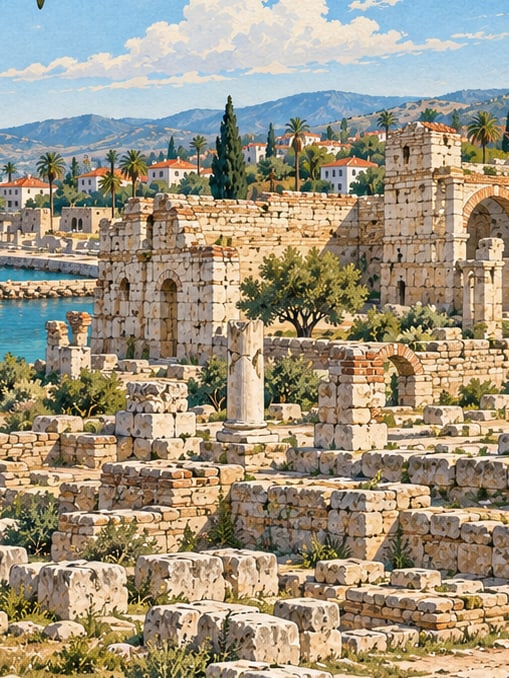 Zeichnung: Antike Stadt Yumurtalık AİGEAİ, Adana