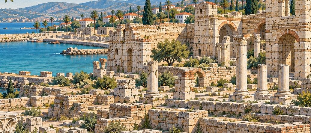 Yumurtalık AİGEAİ Ancient City çizimi, Adana