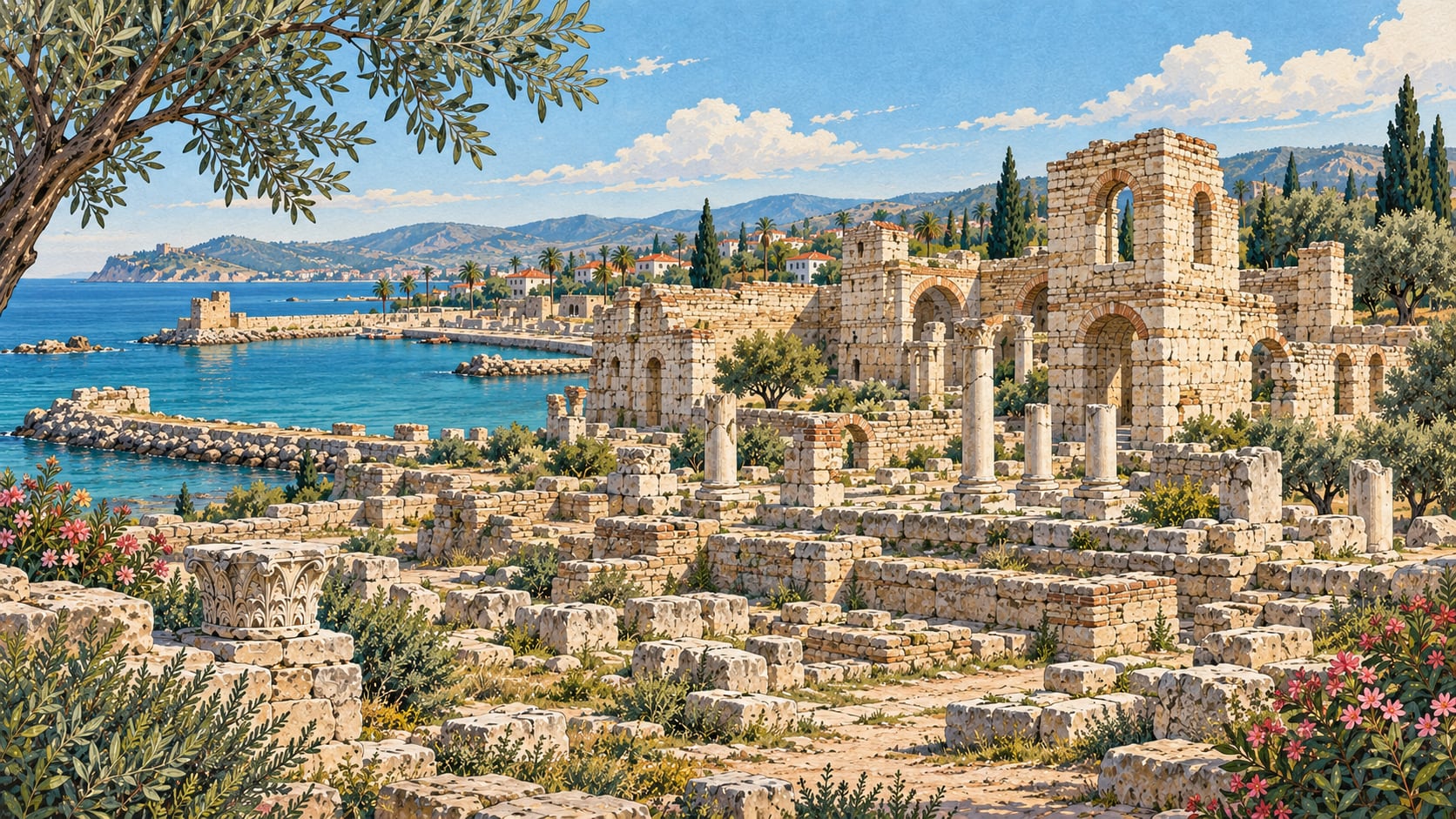 Yumurtalık AİGEAİ Ancient City çizimi, Adana
