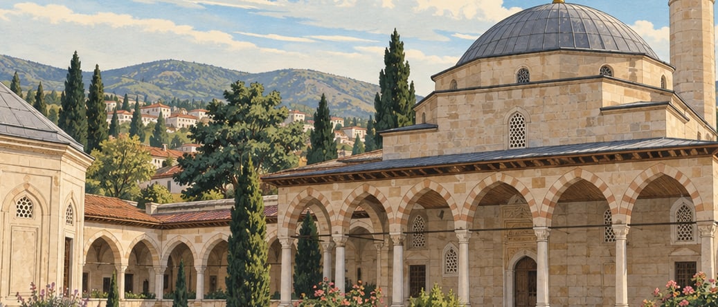 Yunus Emre Complex and Tomb çizimi, Eskişehir