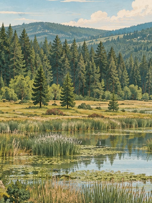 Zeichnung: Naturpark Yunus Emre, Eskişehir