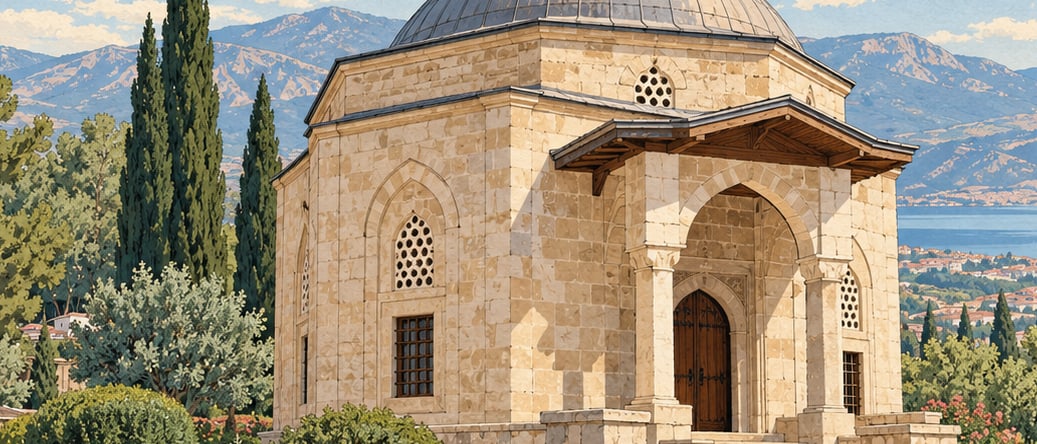 Yunus Emre Tomb çizimi, Isparta