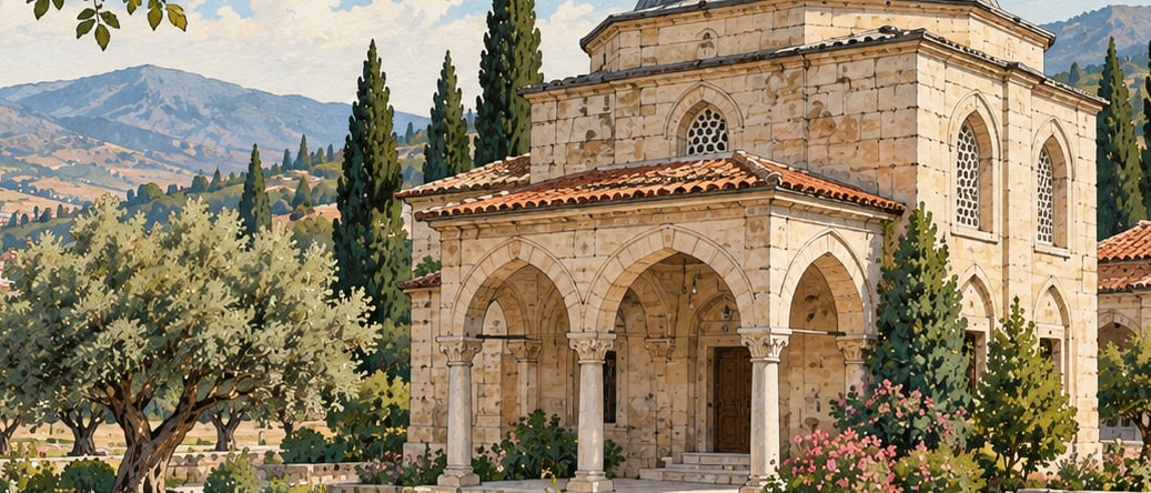 Yunus Emre and Tapduk Emre Tomb çizimi, Manisa