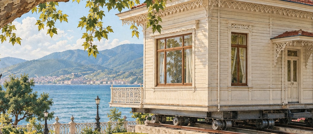 Yürüyen Pavilion çizimi, Yalova