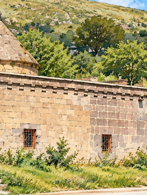 Zeichnung: Yusufiye-Medrese, Bitlis
