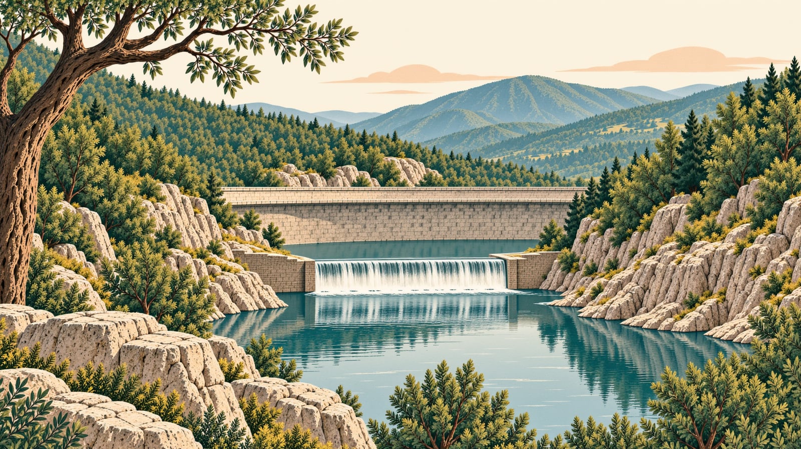 Yuvacık Dam çizimi, Kocaeli