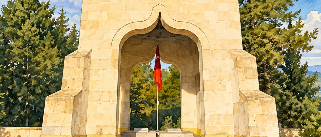 Yüzbaşı Agâh Efendi Martyrs' Cemetery çizimi, Afyonkarahisar