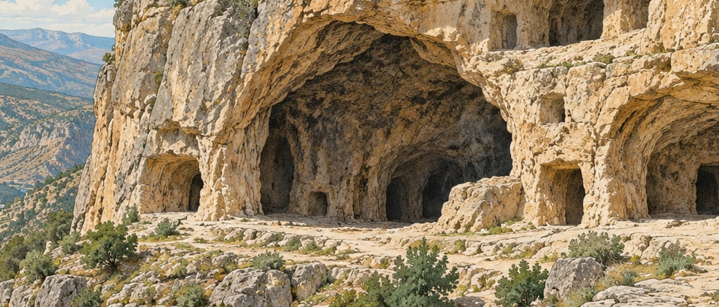 Zağ Caves çizimi, Bingöl