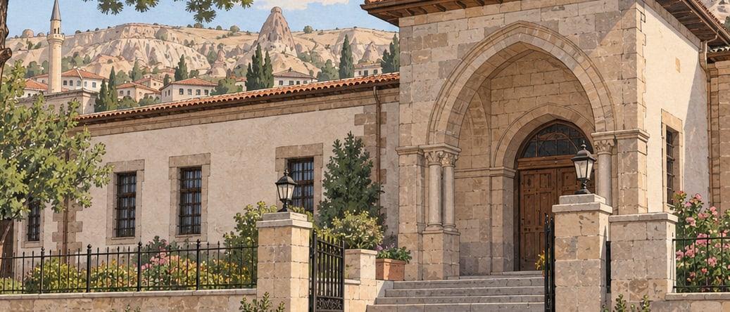 Zağnos Paşa Mosque and Complex çizimi, Balıkesir