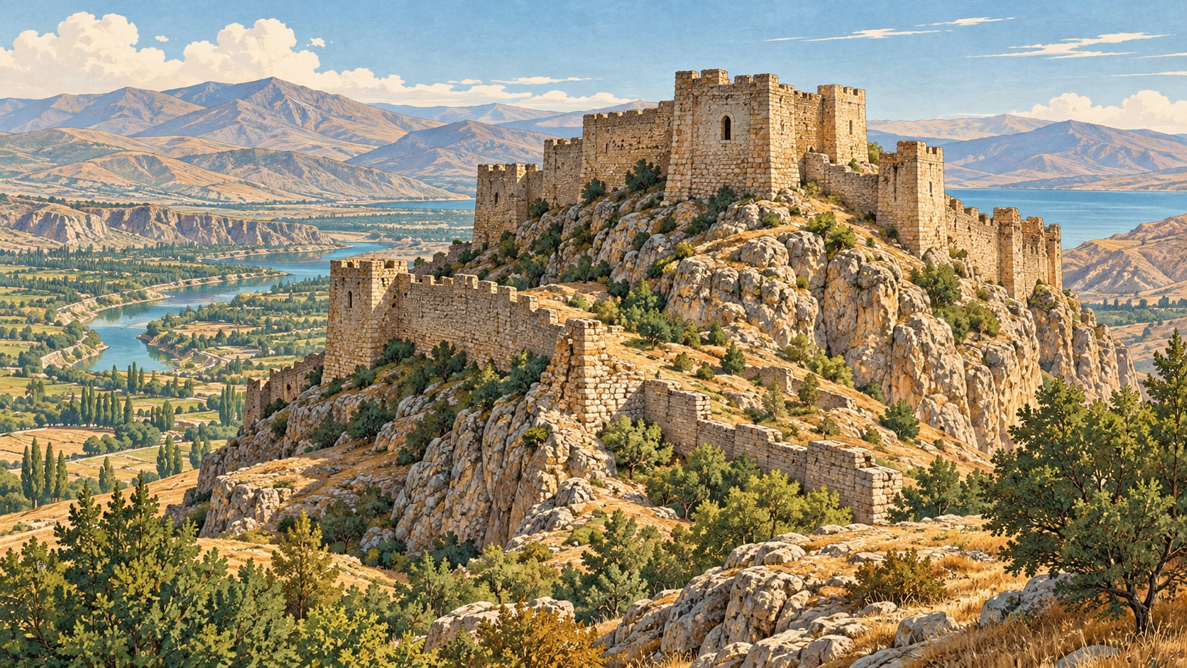 Zengibar Castle çizimi, Malatya
