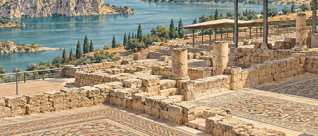Zeugma Archaeological Site çizimi, Gaziantep