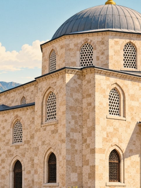 Zeichnung: Zeynel-Abidin-Moschee, Mardin
