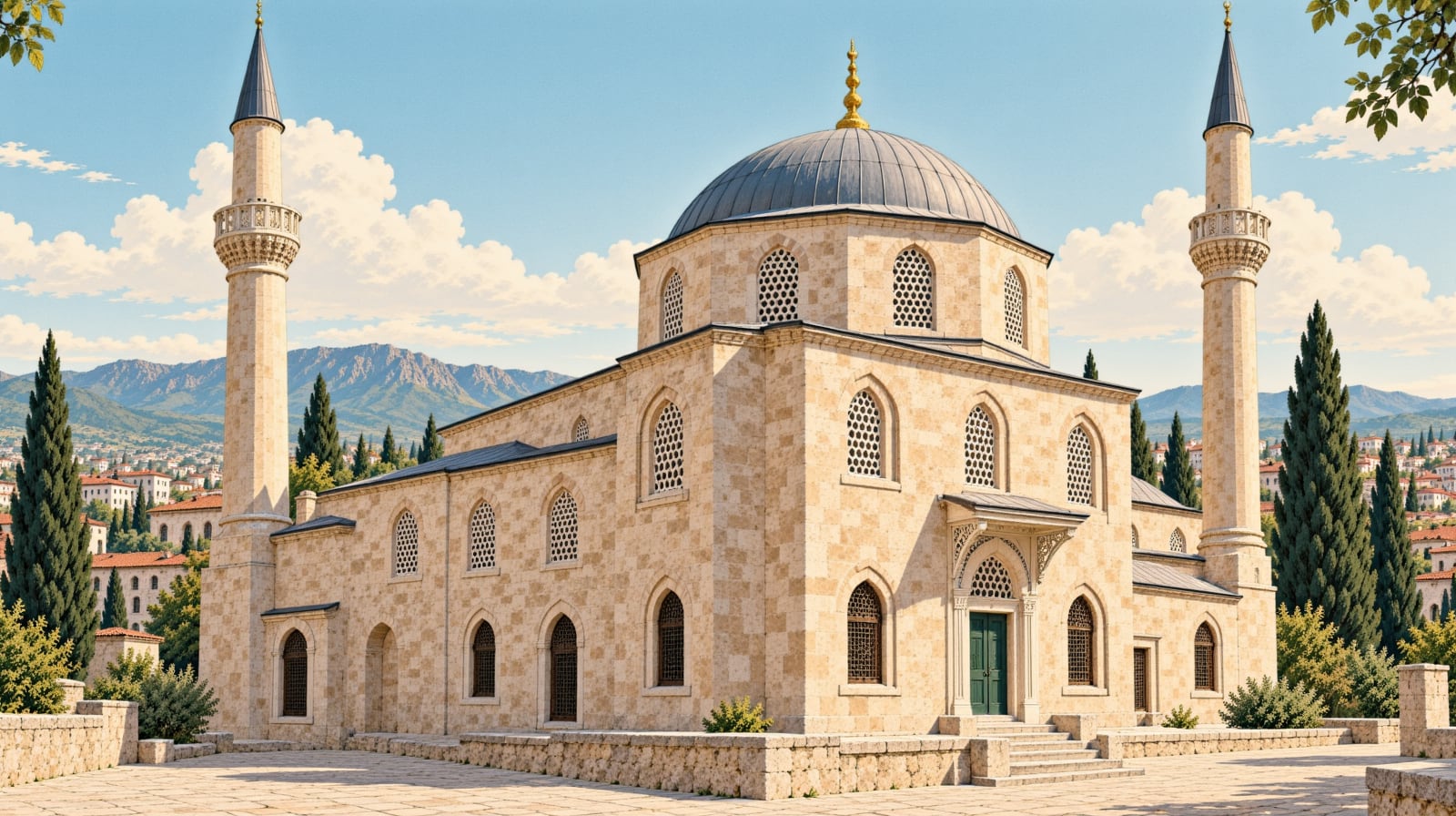Zeynel Abidin Mosque çizimi, Mardin