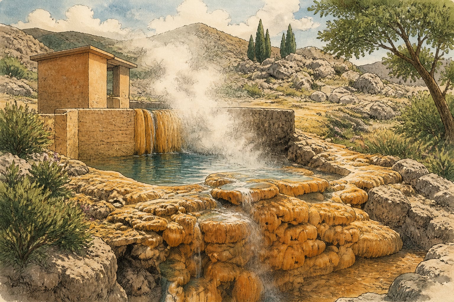 Ziga Hot Springs çizimi, Aksaray