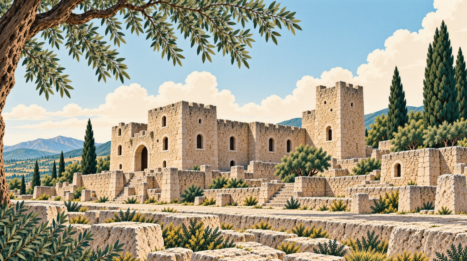 Zile Castle çizimi, Tokat
