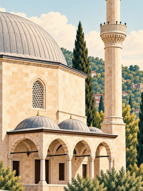Zeichnung: Zile-Ulu-Moschee, Tokat