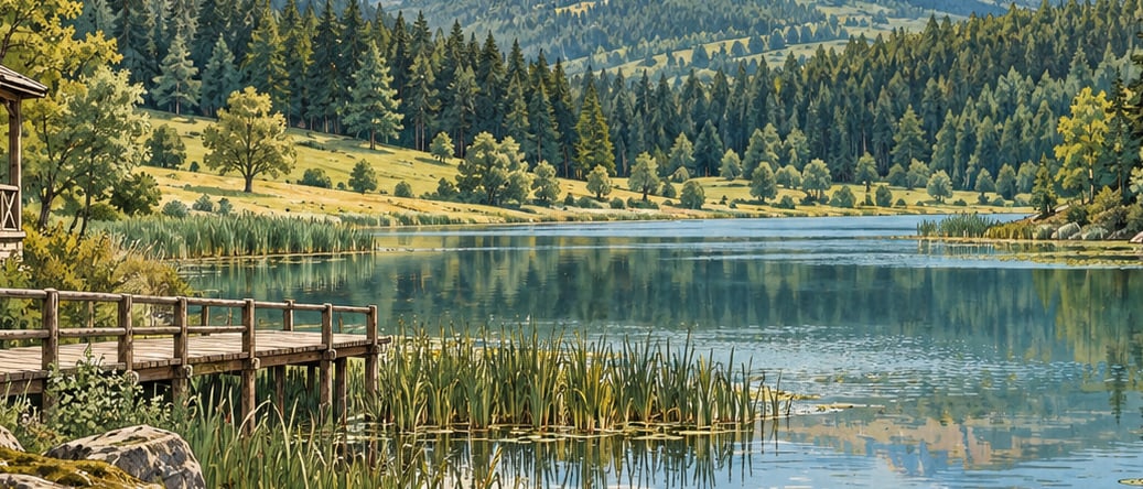 Zinav Lake Nature Park çizimi, Tokat