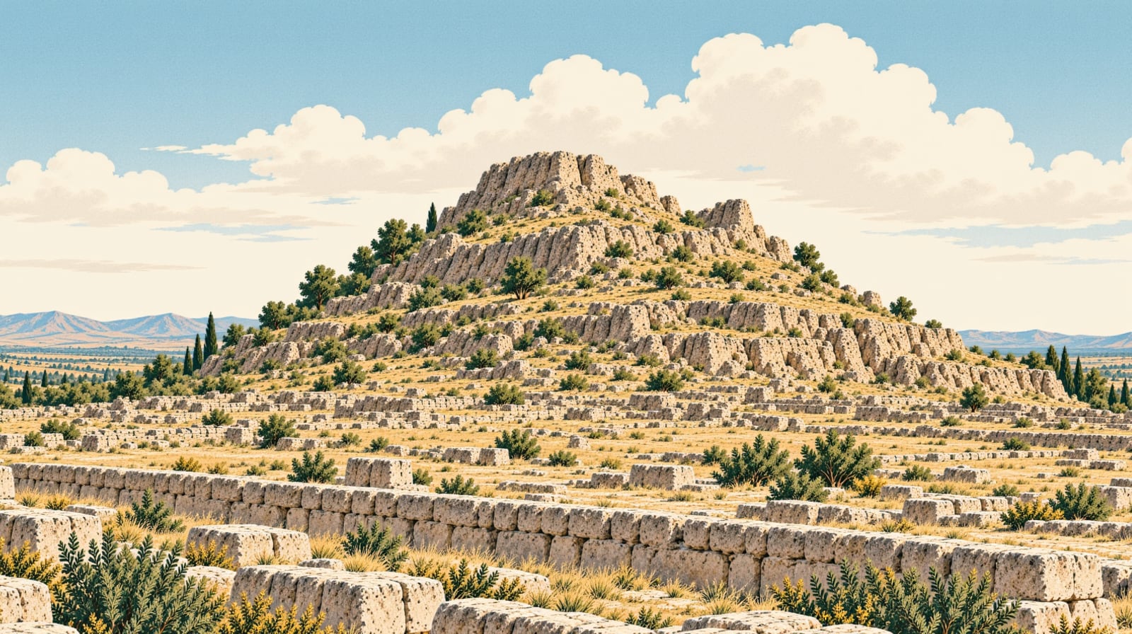 Zincirli Mound çizimi, Gaziantep