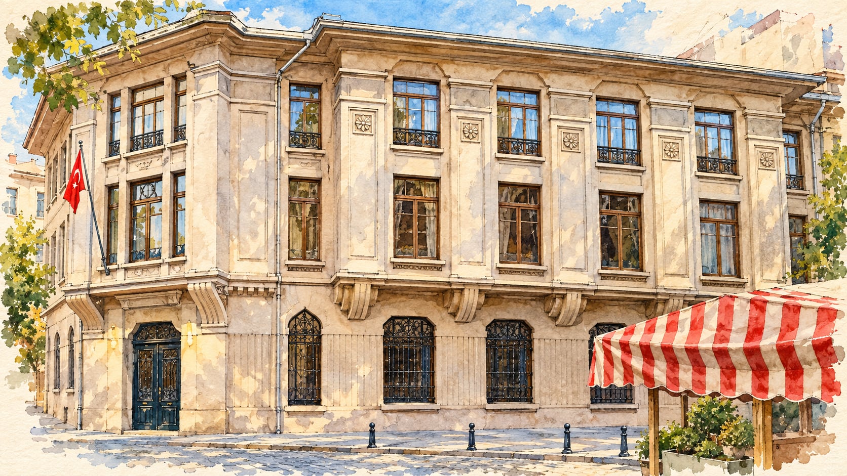 Ziraat Bank İzmir Art Museum çizimi, İzmir