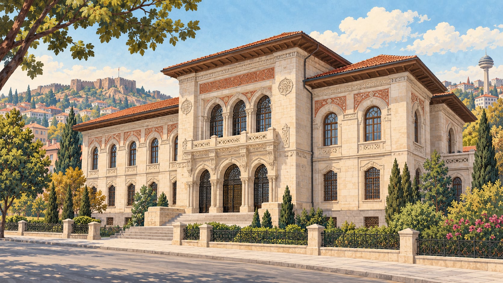 Ziraat Bank Museum çizimi, Ankara