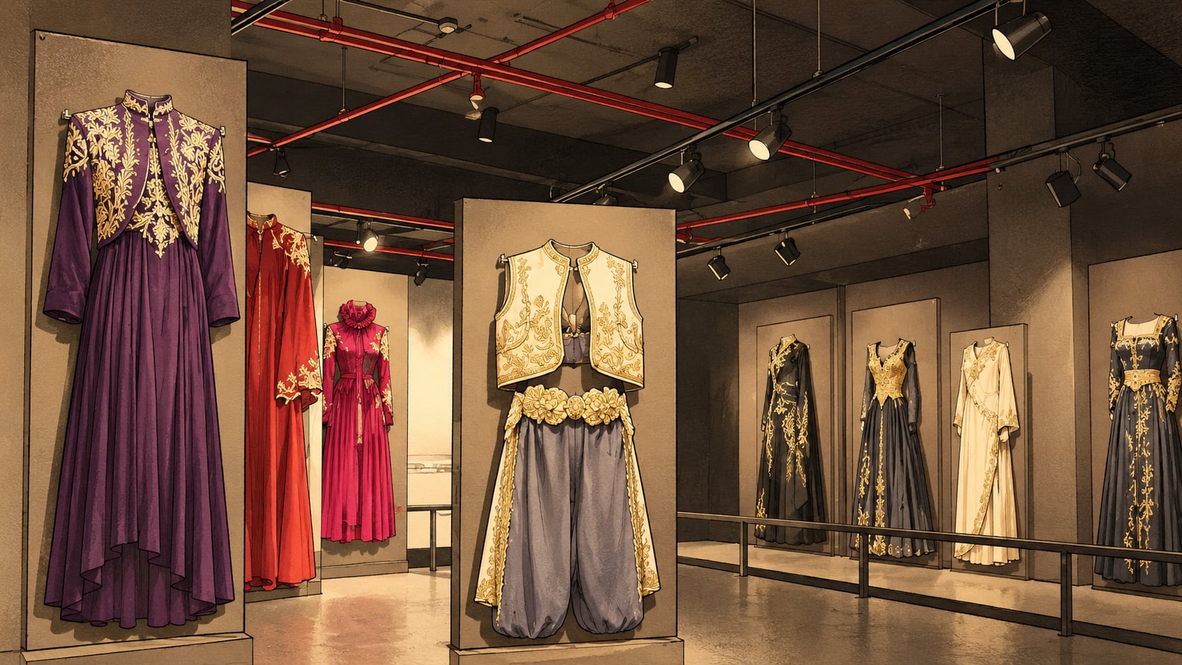 Zuhal Yorgancıoğlu Fashion Design Museum çizimi, Eskişehir